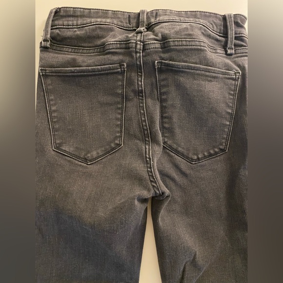 Abercrombie & Fitch high rise super skinny ankle button fly size 25 short black - Picture 3 of 5